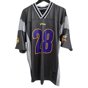 Adrian Peterson Minnesota Vikings Gray Football Jersey Size Large